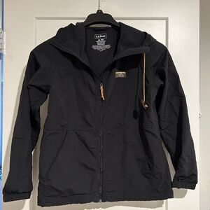 L.L. Bean Mountain Classic Full Zip Jacket in Black - Women's Petite XS